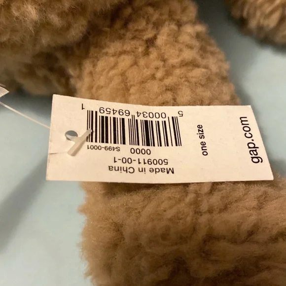 Baby Gap Brannan Bear Plush Stuffed Animal Light Brown Tan Fuzzy - Picture 4 of 4
